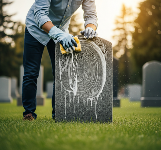 One Time Cut and Clean - Upright Monument Only